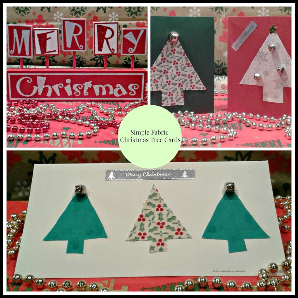 Ideas for making fabric christmas tree cards