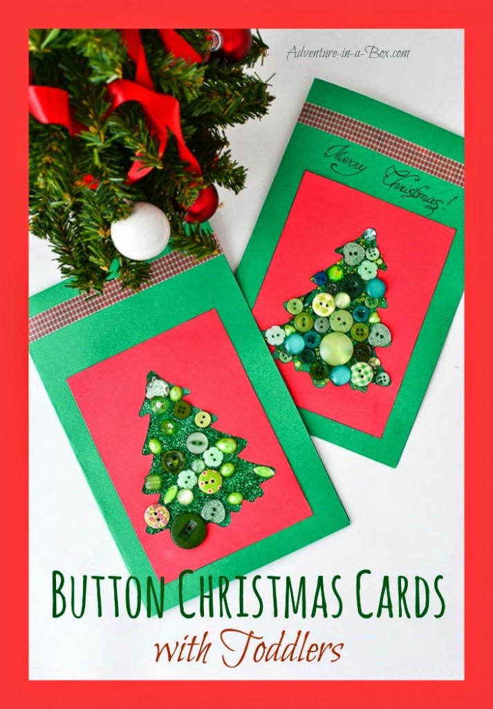 Simple Christmas cards for kids to make - Crafty Kids at Home