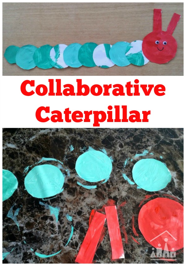 Collaborative Very Hungry Caterpillar Craft - Crafty Kids at Home