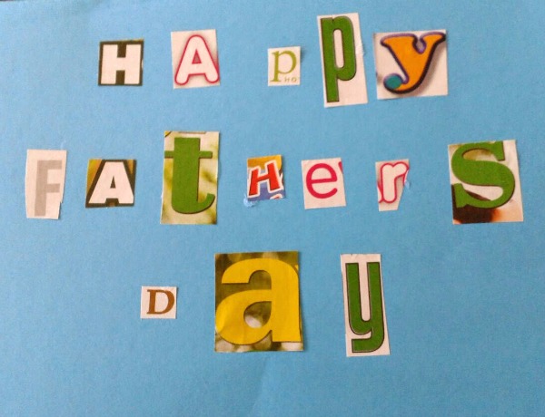 fathers day magazine collage card