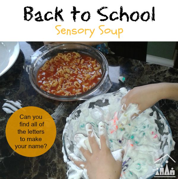back to school sensory soup