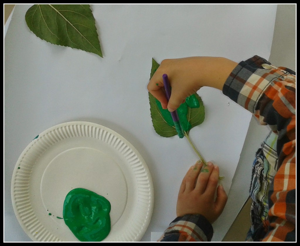 painting leaves