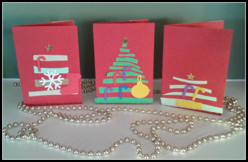 Quick and easy Christmas Tree Christmas cards for kids - Crafty Kids at ...