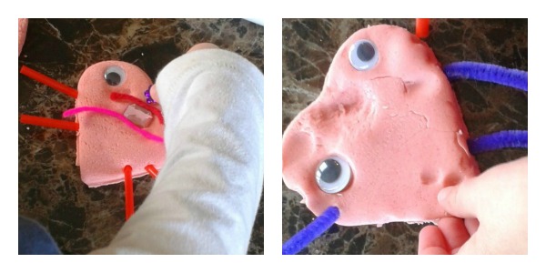 valentines day play dough love bugs