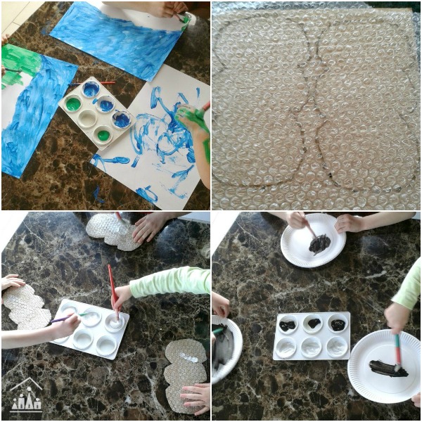 Bubble Wrap Activity Spring Lambs Craft