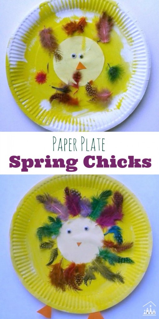 Paper Plate Spring Chicks 