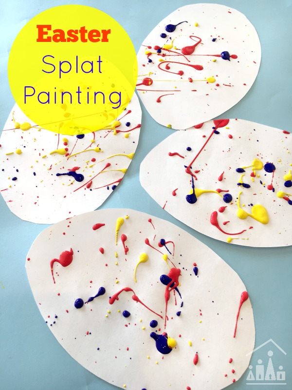 Easter Splat Art Painting