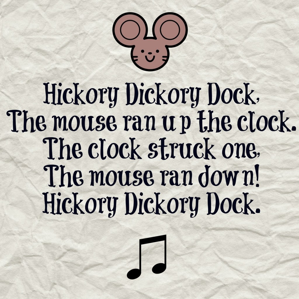 The mouse ran up the clock lyrics