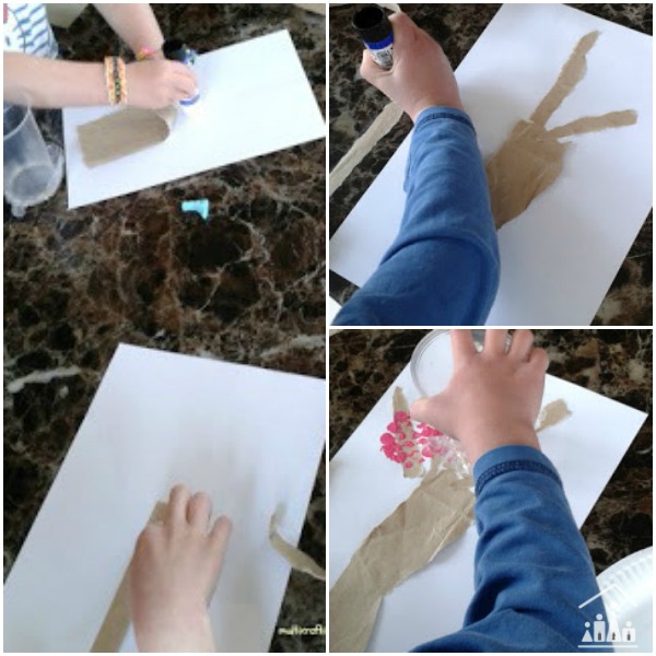 Bubble Wrap Activities Cherry Blossom Painting