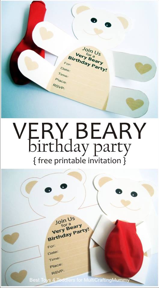 Teddy Bear Invitations Free 8