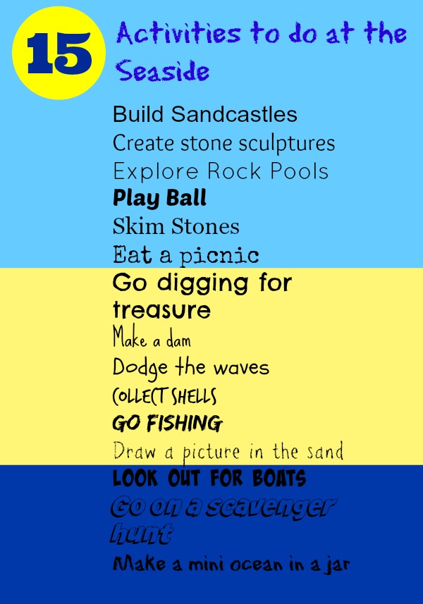 list of free seaside activities