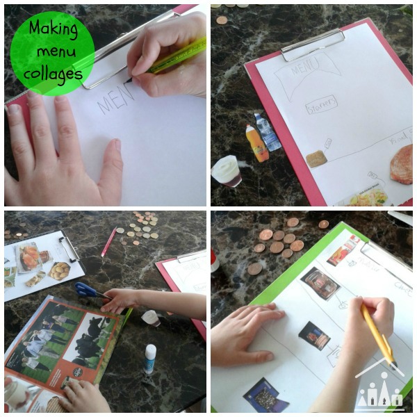 cool maths for kids making menu collages