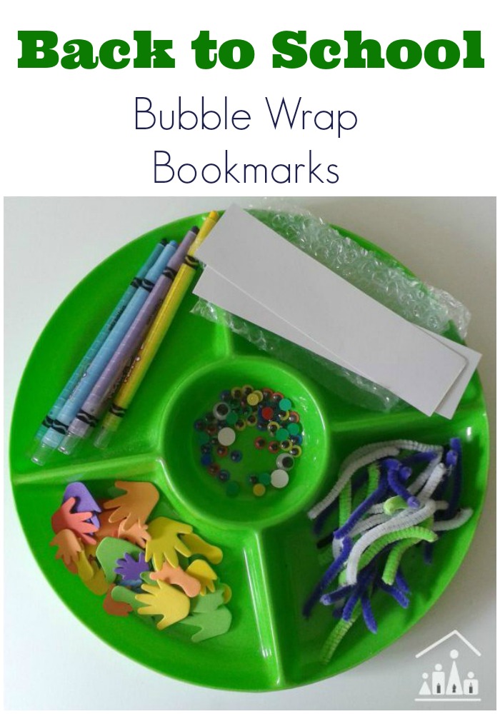 Bubble Wrap Bookmarks for Back to School