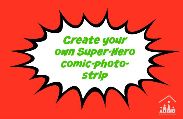 create your own superhero comic photo strip