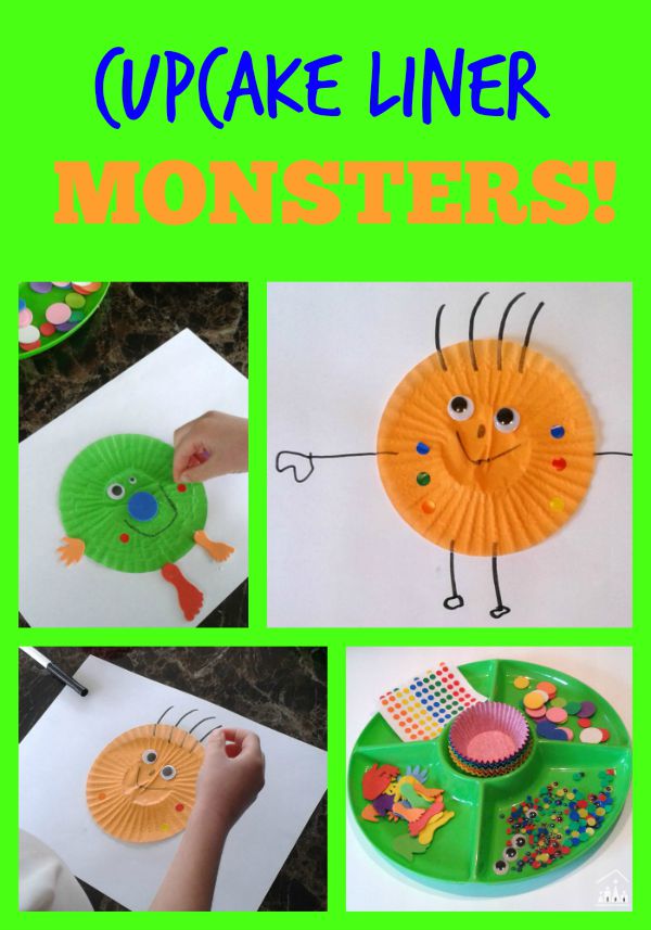 Silly Monster Craft Collage Art - Fantastic Fun & Learning