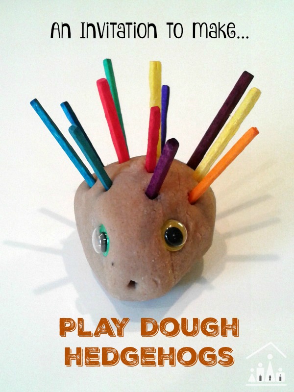 hedgehog playdough