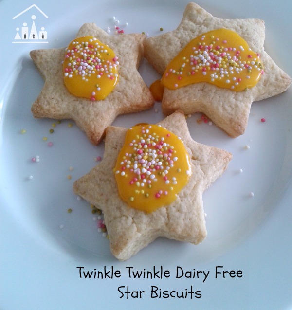 twinkle twinkle little star dairy free cookies