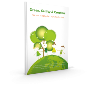 green crafty & creative natural and recycled activities for kids front cover