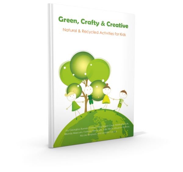 green crafty & creative natural and recycled activities for kids front cover