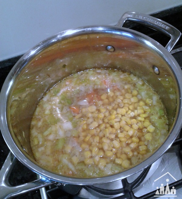 hearty harvest soup sweetcorn