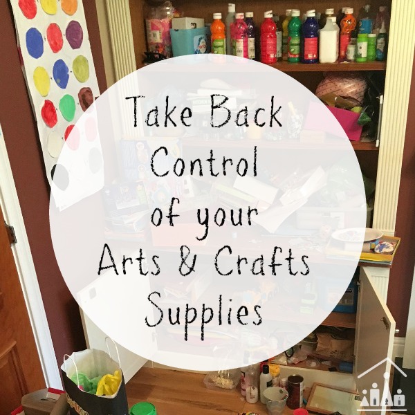 how to organise your arts and crafts supplies