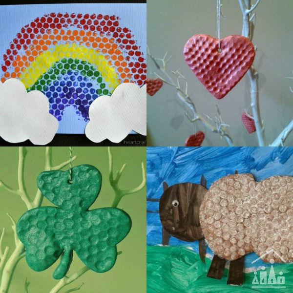 spring bubble wrap activities for kids