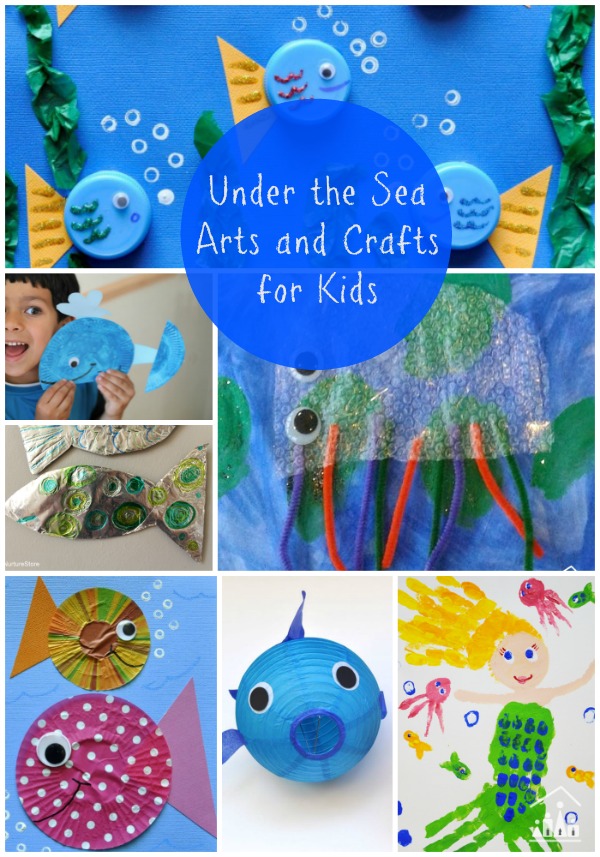 Ocean Foil Painting, Kids Crafts