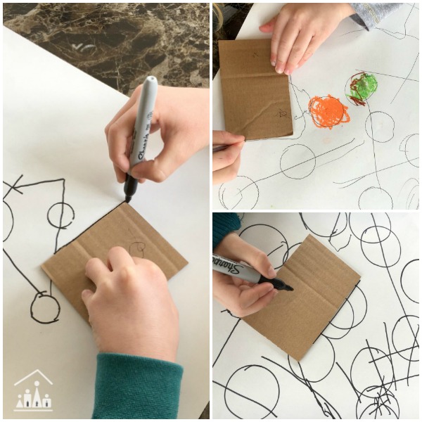 Exploring art with kids Kandinsky Lines and Circles Drawing