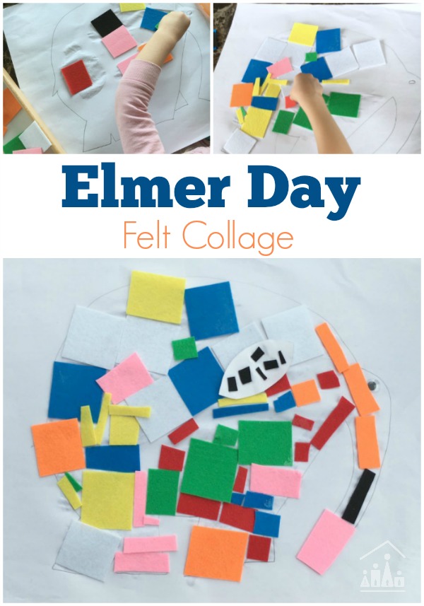 Elmer Day Craft Felt Collage 