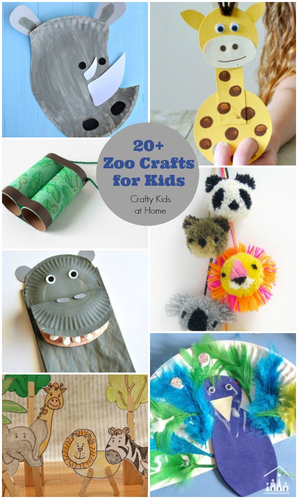20 + Zoo Crafts for Kids 600