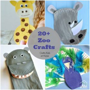 20 + Zoo Crafts for Kids