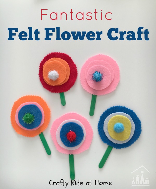 Felt Flower Craft for Kids