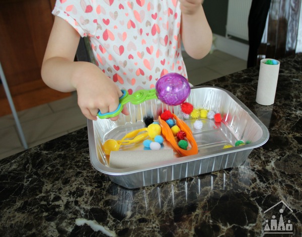 Fine Motor Skills Pom Pom Drop