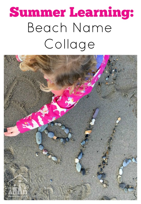 Summer Learning Beach Name Collage 
