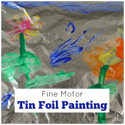 Tin Foil Painting Process Art Activity