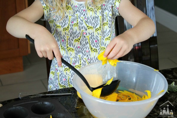 Making sunflower soup