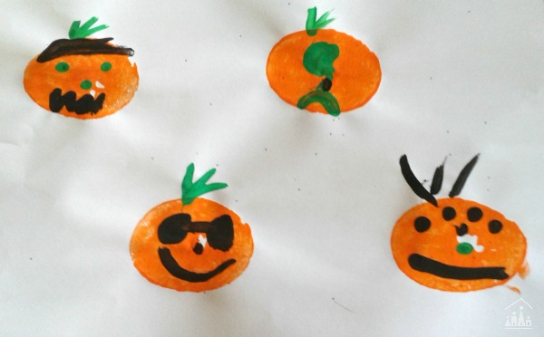 Pumpkin Faces Art Project