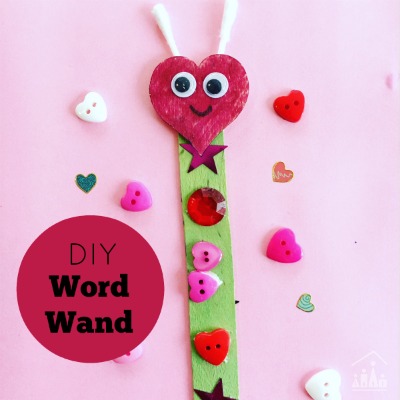 DIY Love Bug Word Wand Literacy Aid