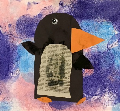 Penguin Winter Art Project for Kids