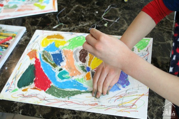 Learn with Play at Home: Glue Canvas. Kids Art