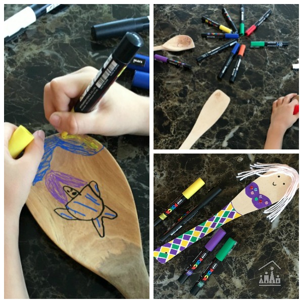 Painted Wooden Spoon Puppets